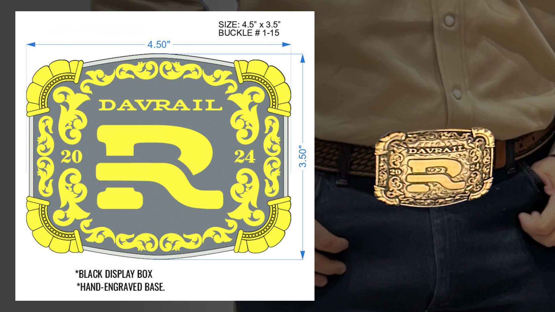 DavRail Carousel - Branded Belt Buckles
